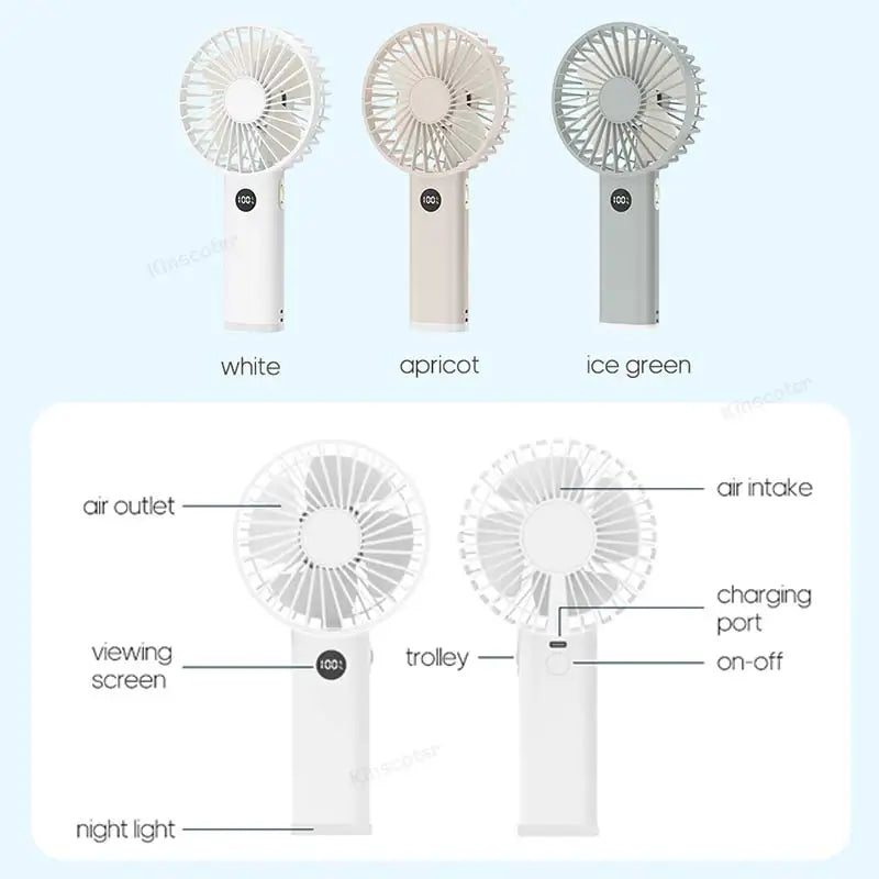 Portable Mini USB Hand Fan ā Personal Rechargeable Cooling Fan for Travel & Desk