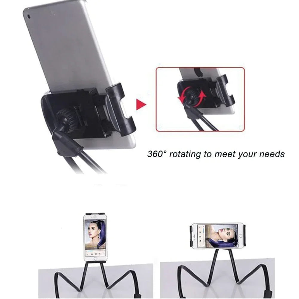 Lazy Neck Phone Holder ā 360° Flexible Mobile Stand for Hands-Free Viewing