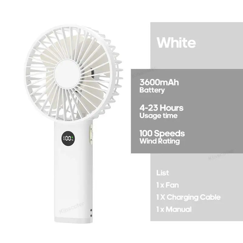 Portable Mini USB Hand Fan ā Personal Rechargeable Cooling Fan for Travel & Desk