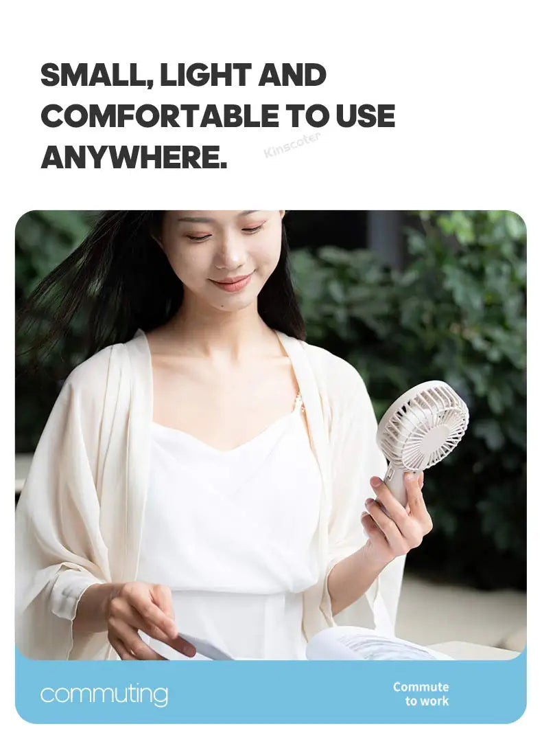 Portable Mini USB Hand Fan ā Personal Rechargeable Cooling Fan for Travel & Desk