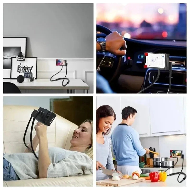 Lazy Neck Phone Holder ā 360° Flexible Mobile Stand for Hands-Free Viewing