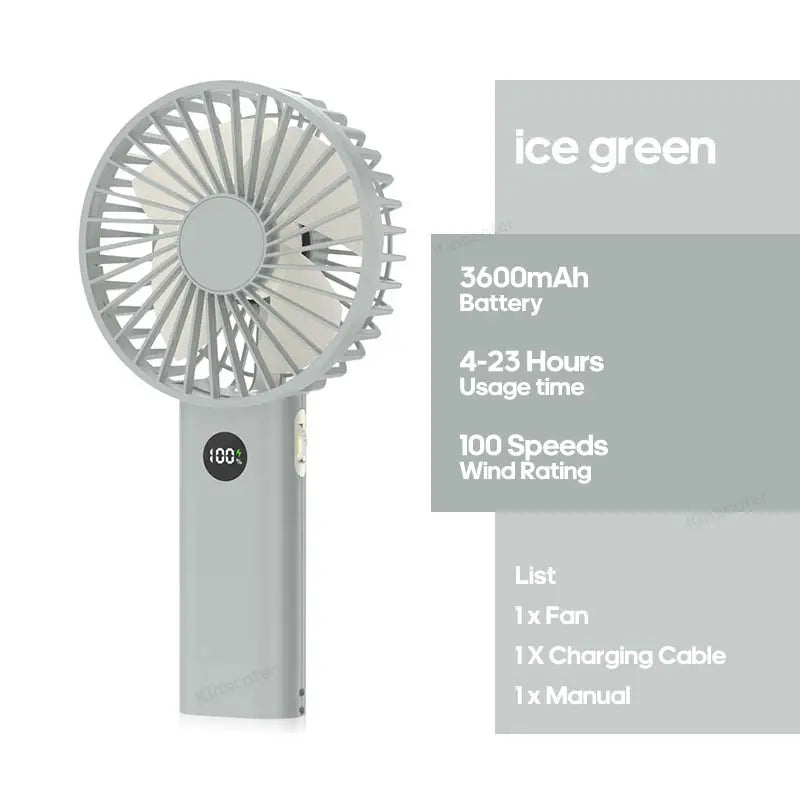 Portable Mini USB Hand Fan ā Personal Rechargeable Cooling Fan for Travel & Desk
