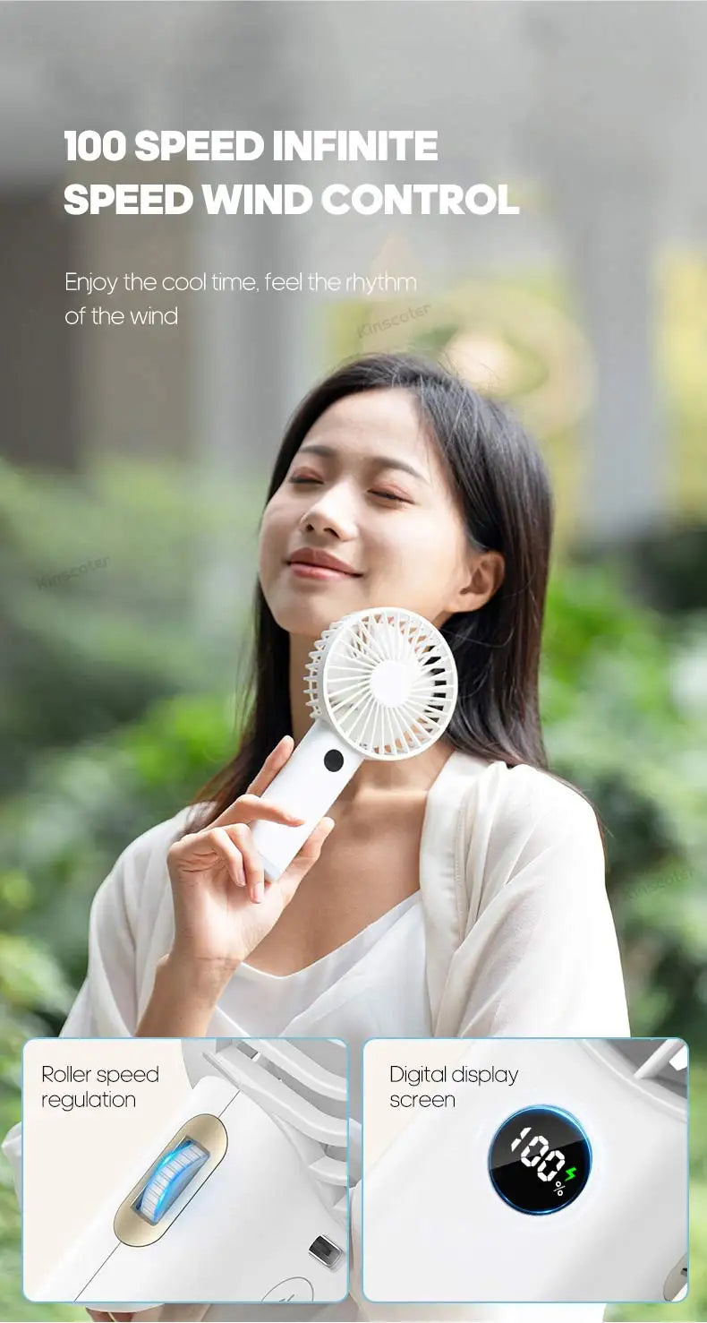 Portable Mini USB Hand Fan ā Personal Rechargeable Cooling Fan for Travel & Desk