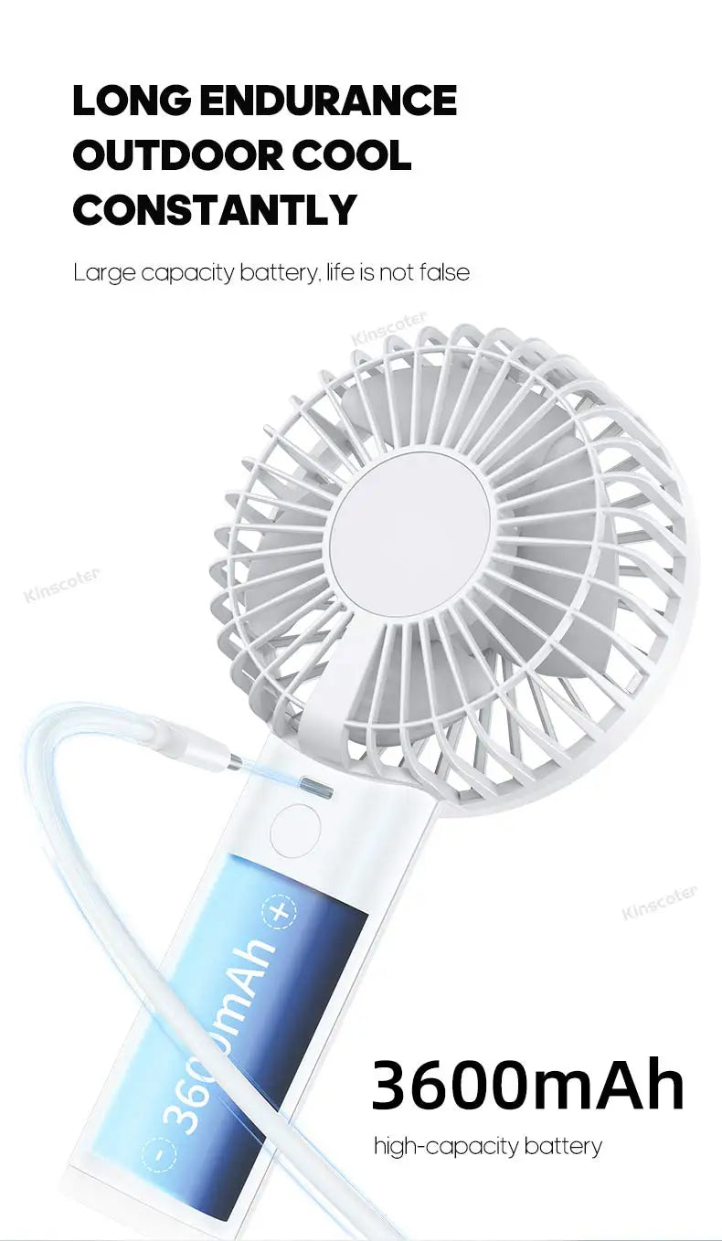 Portable Mini USB Hand Fan ā Personal Rechargeable Cooling Fan for Travel & Desk
