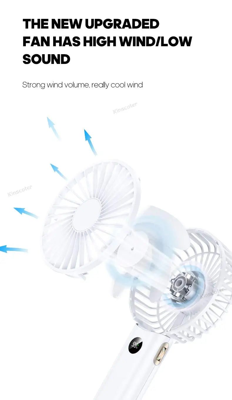 Portable Mini USB Hand Fan ā Personal Rechargeable Cooling Fan for Travel & Desk