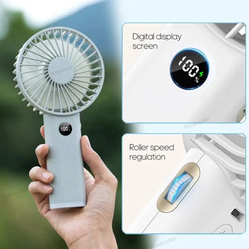Portable Mini USB Hand Fan ā Personal Rechargeable Cooling Fan for Travel & Desk