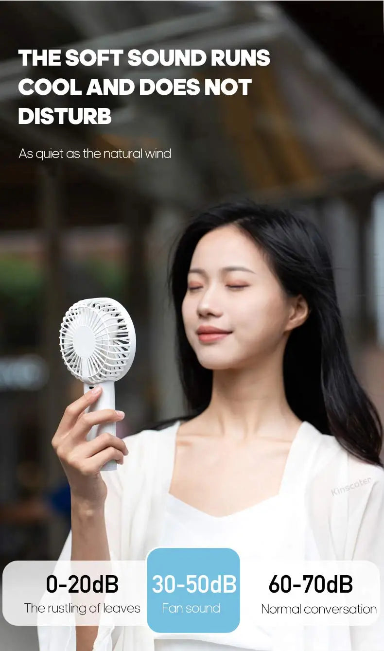 Portable Mini USB Hand Fan ā Personal Rechargeable Cooling Fan for Travel & Desk