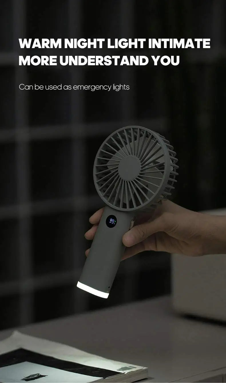 Portable Mini USB Hand Fan ā Personal Rechargeable Cooling Fan for Travel & Desk