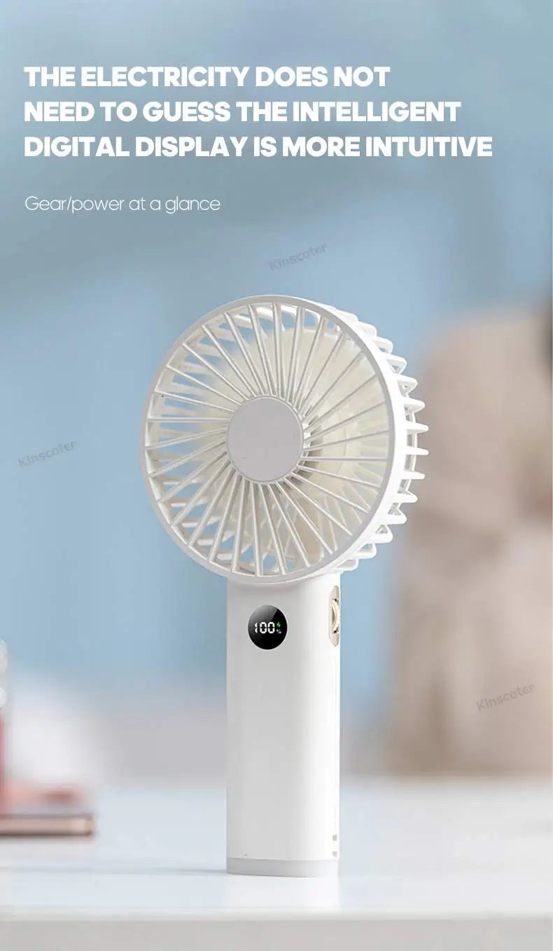 Portable Mini USB Hand Fan ā Personal Rechargeable Cooling Fan for Travel & Desk