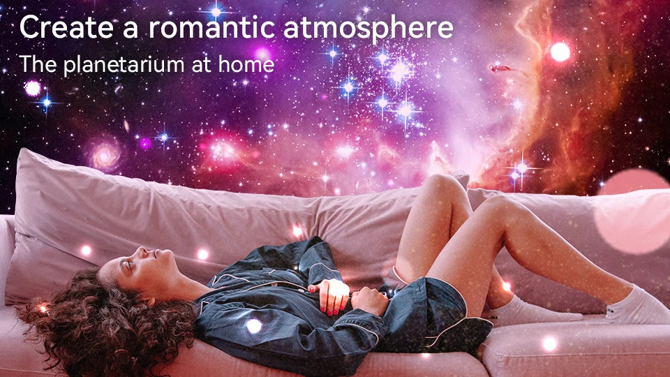 LED Star Projector Night Light – Galaxy Light with Remote & Music