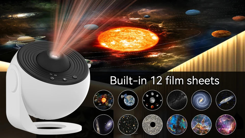 LED Star Projector Night Light – Galaxy Light with Remote & Music