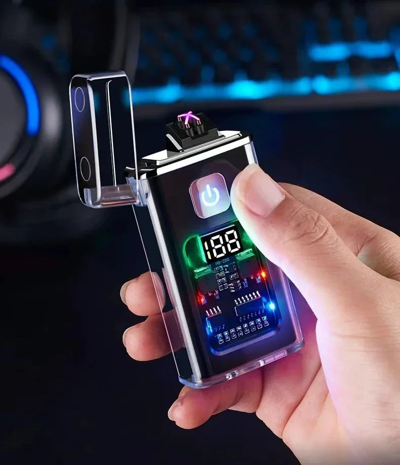 Rechargeable USB Arc Lighter – Windproof, Flameless, and Eco-Friendly Electric Lighter