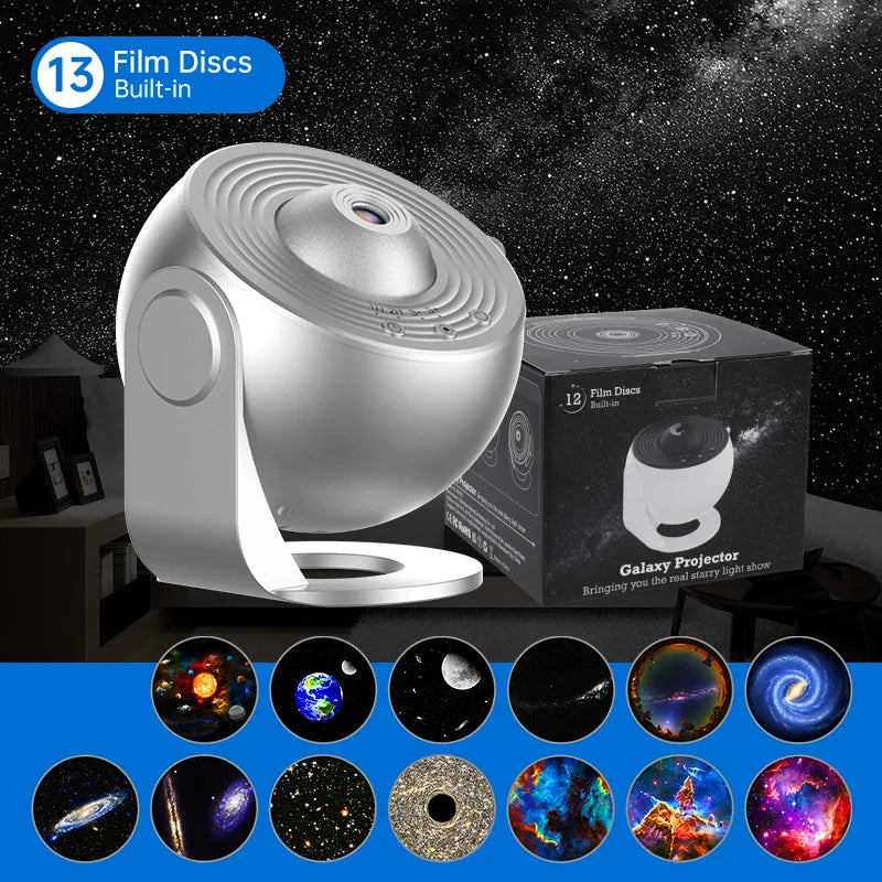 LED Star Projector Night Light – Galaxy Light with Remote & Music