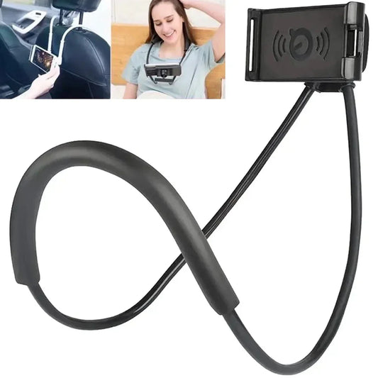 Lazy Neck Phone Holder – 360° Flexible Mobile Stand for Hands-Free Viewing