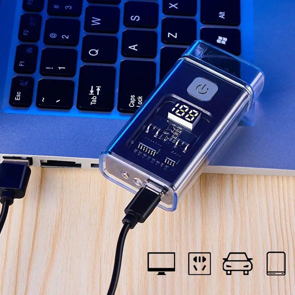 Rechargeable USB Arc Lighter – Windproof, Flameless, and Eco-Friendly Electric Lighter