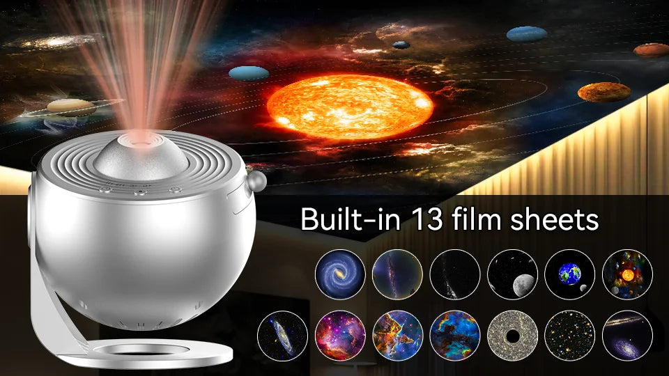 LED Star Projector Night Light – Galaxy Light with Remote & Music