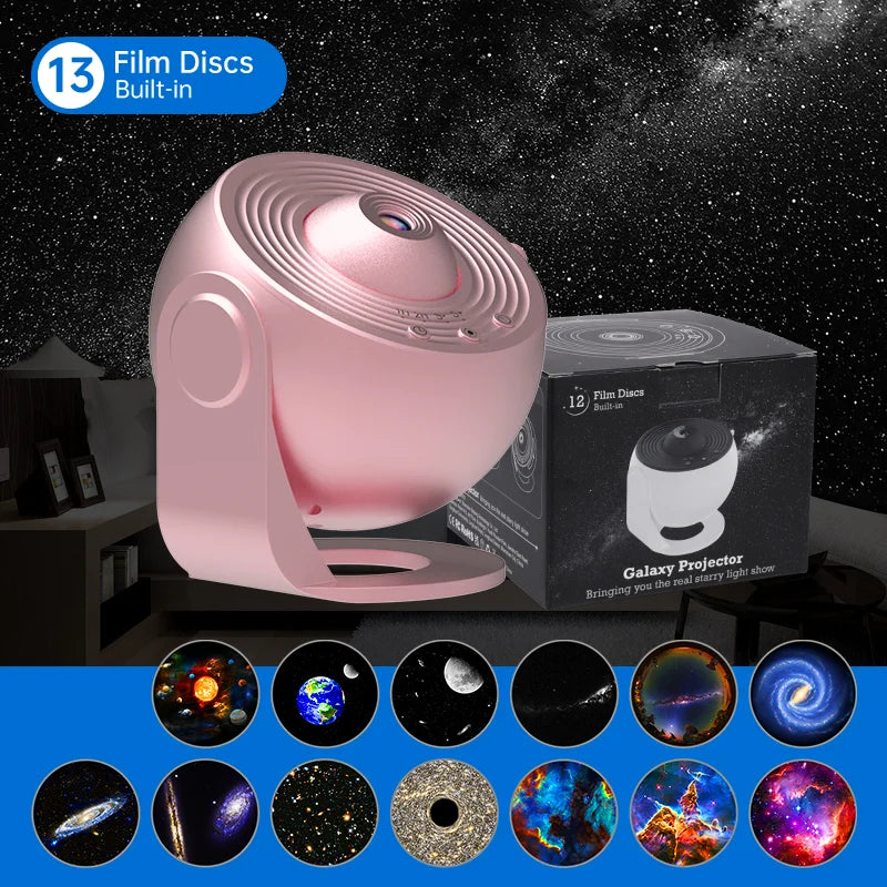 LED Star Projector Night Light – Galaxy Light with Remote & Music