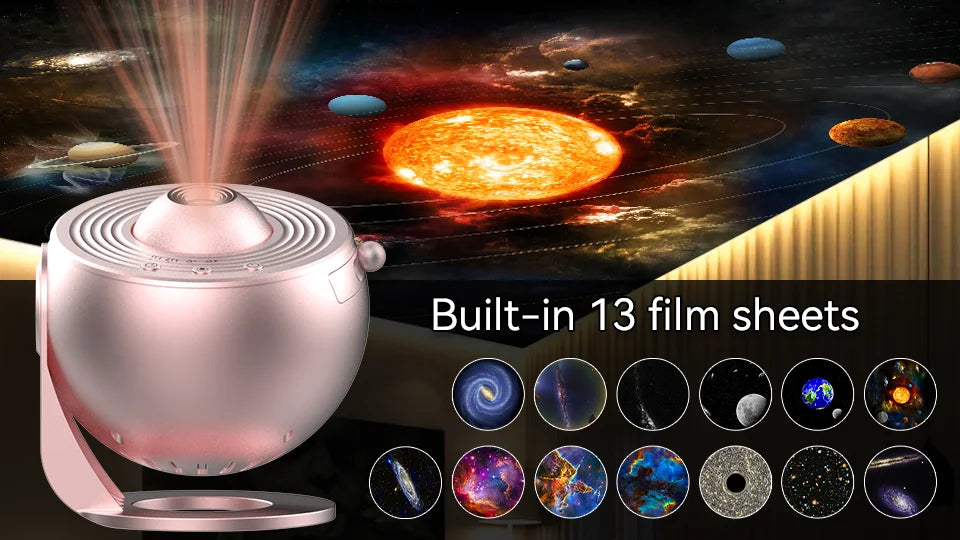 LED Star Projector Night Light – Galaxy Light with Remote & Music
