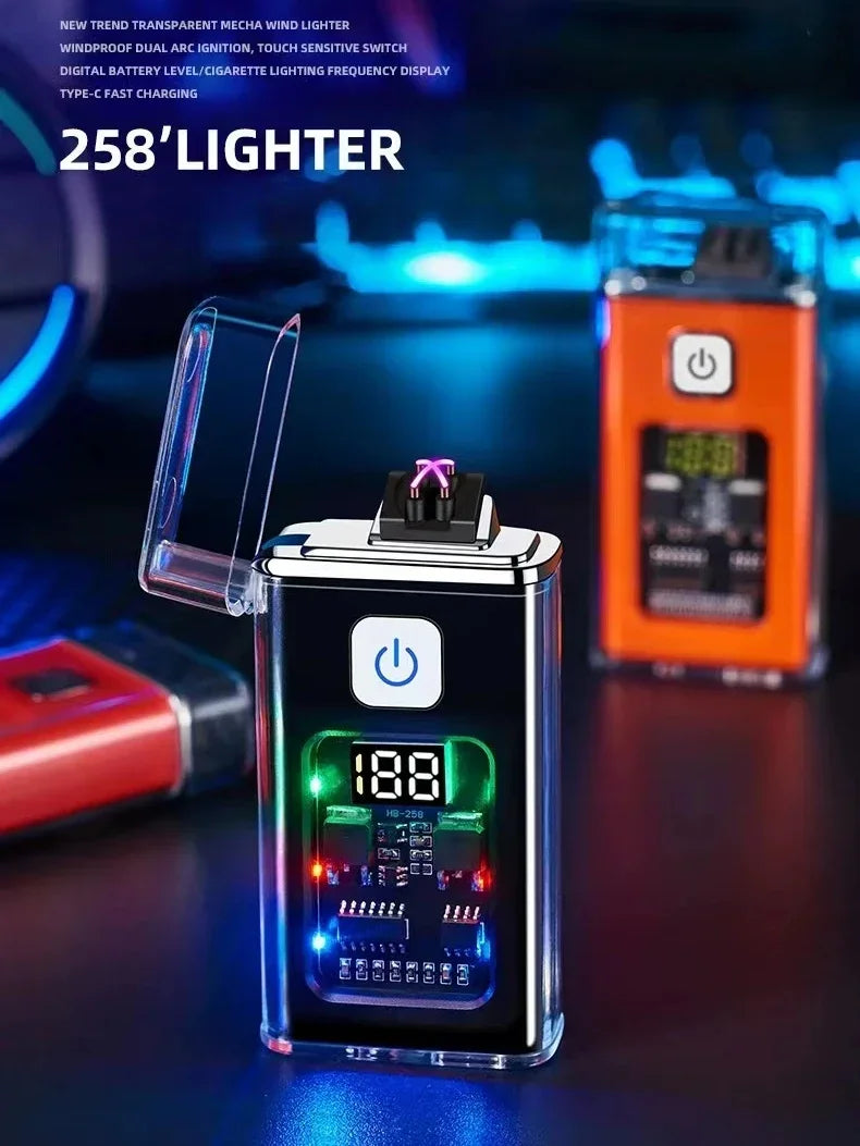 Rechargeable USB Arc Lighter – Windproof, Flameless, and Eco-Friendly Electric Lighter