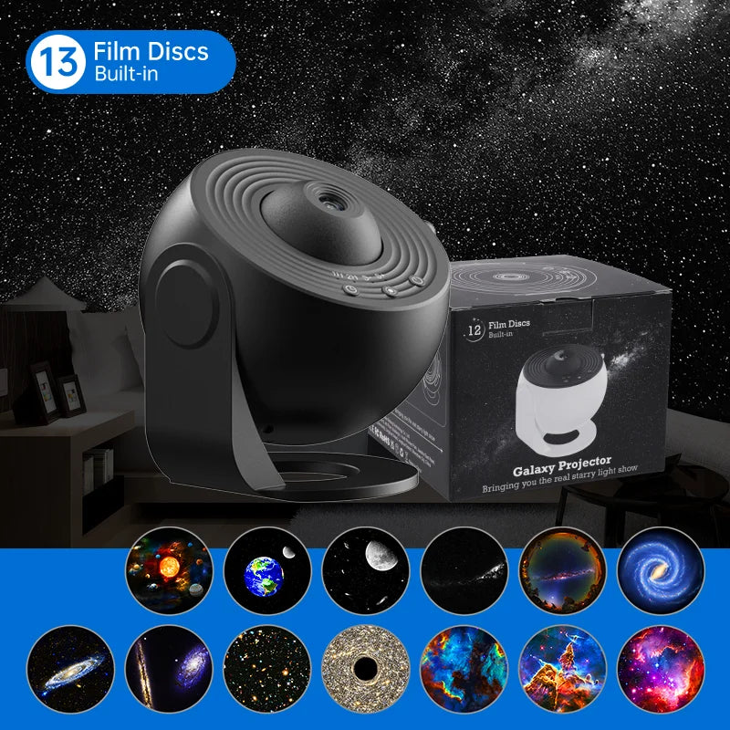 LED Star Projector Night Light – Galaxy Light with Remote & Music