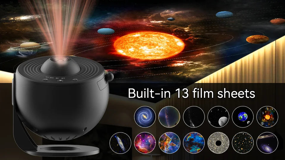 LED Star Projector Night Light – Galaxy Light with Remote & Music